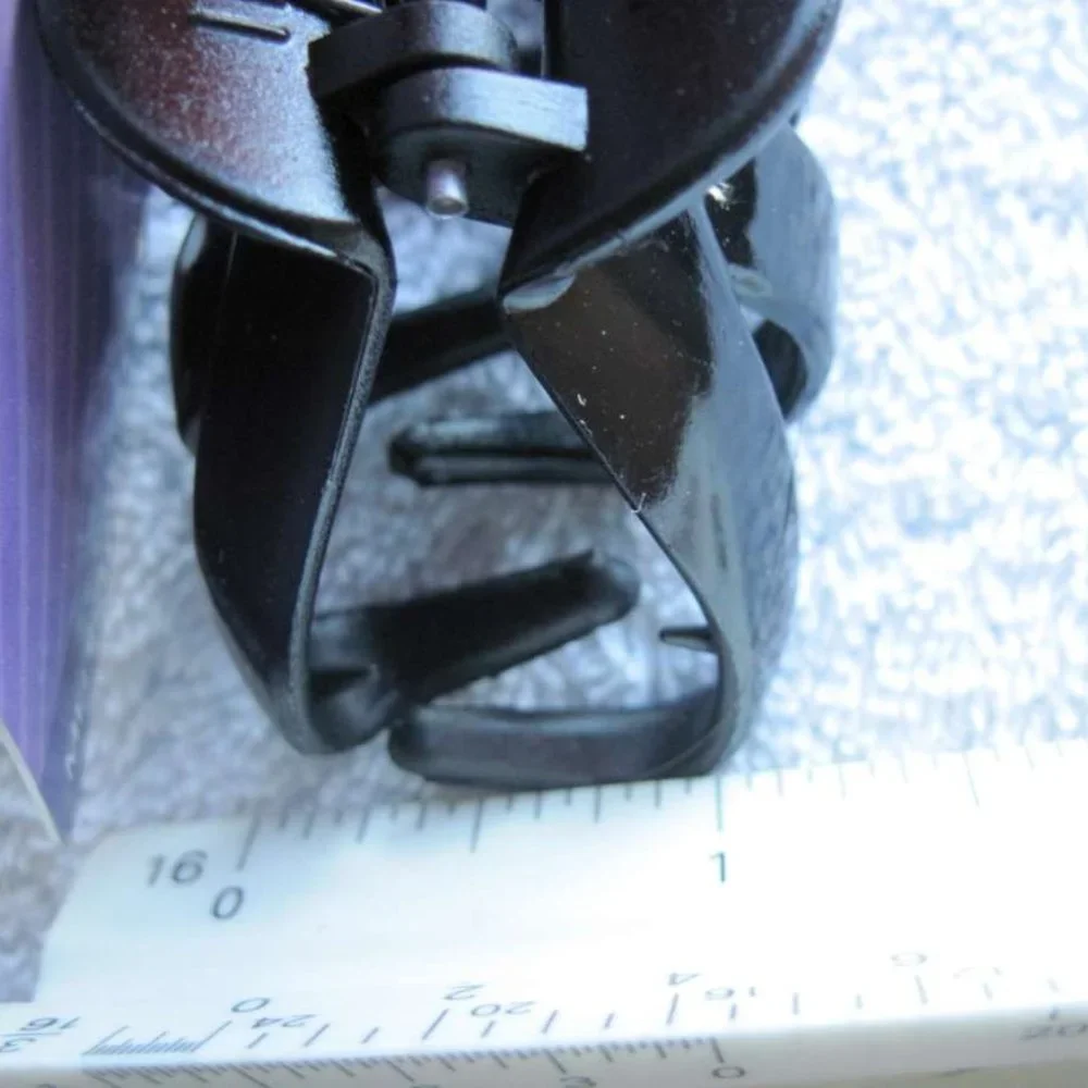 2 Goody Classic Medium Black Tortoise Spider Octopus Plastic Jaw Claw Clips 2.5